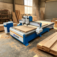 Mini Máquina de Grabado y Fresado de 3 Ejes 1325 1530 con Doble Cabezal para Tallado de Madera