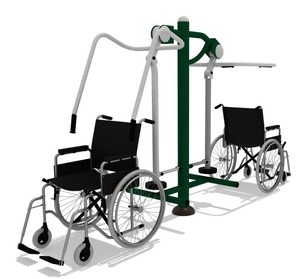 Equipo de <span class=keywords><strong>Ejercicio</strong></span> <span class=keywords><strong>para</strong></span> Exteriores <span class=keywords><strong>para</strong></span> Personas con Discapacidad, <span class=keywords><strong>Parques</strong></span> de <span class=keywords><strong>Ejercicio</strong></span>, Escuelas de Educación Especial, Compatible con Sillas de Ruedas, <span class=keywords><strong>para</strong></span> Miembros Superiores - Product Image 2
