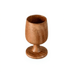 Taza de Cappuccino de Madera Hecha a Mano, Resistente a las Grietas, Taza de Café de Madera Sólida, Vaso Rústico para Bebidas, para la Colección de Cocina del Hogar - Product Image 1