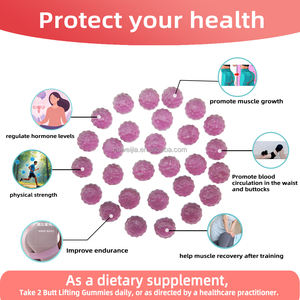 Gomitas de Grosella Negra para Levantar Glúteos, Mejoran la Resistencia, la Fuerza Física, Regulan los Niveles Hormonales, Aptas para Veganos, en Botella - Product Image 2