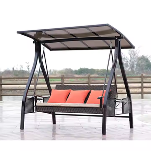 Mobilier d'extérieur moderne en gros Hamac de jardin Chaise berçante avec support Chaise <span class=keywords><strong>à</strong></span> <span class=keywords><strong>bascule</strong></span> pour patio d'extérieur suspendue - Product Image 2