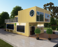 Bureau préfabriqué en acier de luxe à l'épreuve des ouragans pour l'extérieur pour la plage Villa familiale plate maison luxe détachable en usine