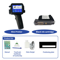 Imprimante portable Yaomatec 12,7 mm pour marquage de logos et codes QR sur bouteilles en plastique, imprimante jet d'encre portable, utilisation pour cartes