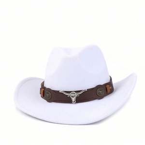 Venta al por Mayor de Sombreros de Jazz Lisos para Primavera y Otoño, Sombrero de Vaquero Personalizado - Product Image 6
