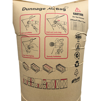 Sac gonflable de protection de conteneur en papier kraft pour l'exportation, réutilisable, pour la logistique mondiale et la protection des marchandises en gros