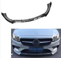 Lèvre de pare-chocs avant en fibre de carbone style B pour Mercedes Benz Classe E W213 Sport 2016-2020, lèvre avant en carbone humide