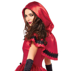 Costume de cape à capuche <span class=keywords><strong>rouge</strong></span> pour femmes sexy pour Halloween Fairy Tale - Product Image 5