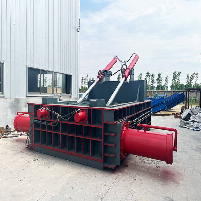 Hydraulic Stainless Steel Mobile Car Scrap and Aluminum Compressing Scrap Metal Compactor Scrap Iron Baler Press