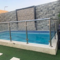 Vente en gros de balustrades en verre sans cadre modernes, poteaux en acier inoxydable 316, plaque de base pour garde-corps, garde-corps pour piscine extérieure, balcon, escalier