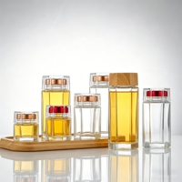 Stoples Kaca Heksagonal Premium Grosir untuk Madu, Selai, Saffron dengan Tutup Ulir 50ml 100ml 280ml 360ml 500ml