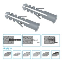 Chevilles auto-perceuses en nylon Vantar de haute qualité, filetage M8, pour fixation murale