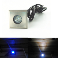 Lumière LED carrée encastrée en acier inoxydable 304, étanche, 3W, pour routes, escaliers, jardins souterrains