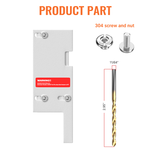 Kit d'interverrouillage de générateur en alliage d'aluminium, panneau de disjoncteurs 150/200 ampères, espacement 2 1/2 "-3 1/2", interverrouillage de disjoncteur CC - Product Image 2