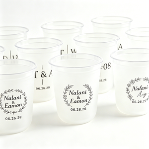 Copas de Champán de Plástico de 12 oz con Logotipo Personalizado, Bajo MOQ, Desechables, Transparentes, de PET/PP, para Bodas, Fiestas, Aniversarios y Eventos de Catering - Product Image 1