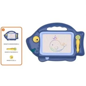 กระดานวาดภาพแม่เหล็กแบบพกพาสำหรับเด็กของเล่นเพื่อการศึกษาปฐมวัยรูปปลา - Product Image 1