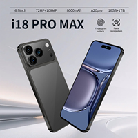 Téléphone Android 18 Pro Max Octa Core 5G 16 Go de RAM 1 To de ROM Écran OLED 120 Hz Double SIM