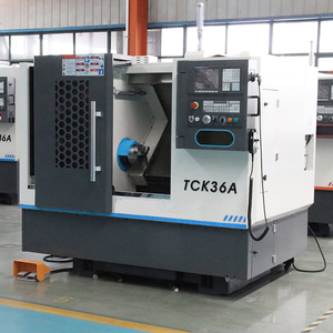 Torno CNC de Bajo Costo con Alimentador de Barras TCK50 TCK56 <span class=keywords><strong>Tonor</strong></span>, Máquina de Bancada Inclinada, Centro de Torneado CNC con Torreta Motorizada - Product Image 3
