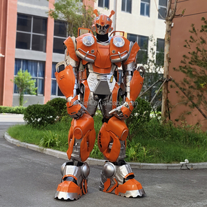 Disfraz <span class=keywords><strong>de</strong></span> Mascota Robot Naranja con Luces LED <span class=keywords><strong>de</strong></span> 2.7M <span class=keywords><strong>de</strong></span> Altura para Adultos, Diseño Nuevo <span class=keywords><strong>de</strong></span> Guangzhou Namchi, Hecho a Mano con EVA <span class=keywords><strong>de</strong></span> Buena Calidad - Product Image 1