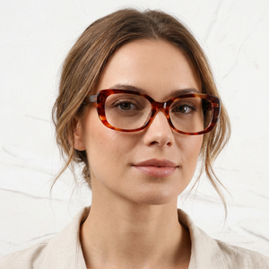 Cat Eye Full Rim <b>Eyeglasses</b> Solid Tortoise Anti-Uv Women Adults Vision Correction <b>Frames</b> - Product Image 1