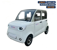 Voiture solaire à quatre roues, vitesse lente 45 km/h, moteur 1000W, couleur personnalisable, charge par panneau solaire, véhicule électrique