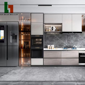 SANHUAN HUALAN elegante in legno aperto scaffale armadio da <span class=keywords><strong>cucina</strong></span> Set per cucine - Product Image 1
