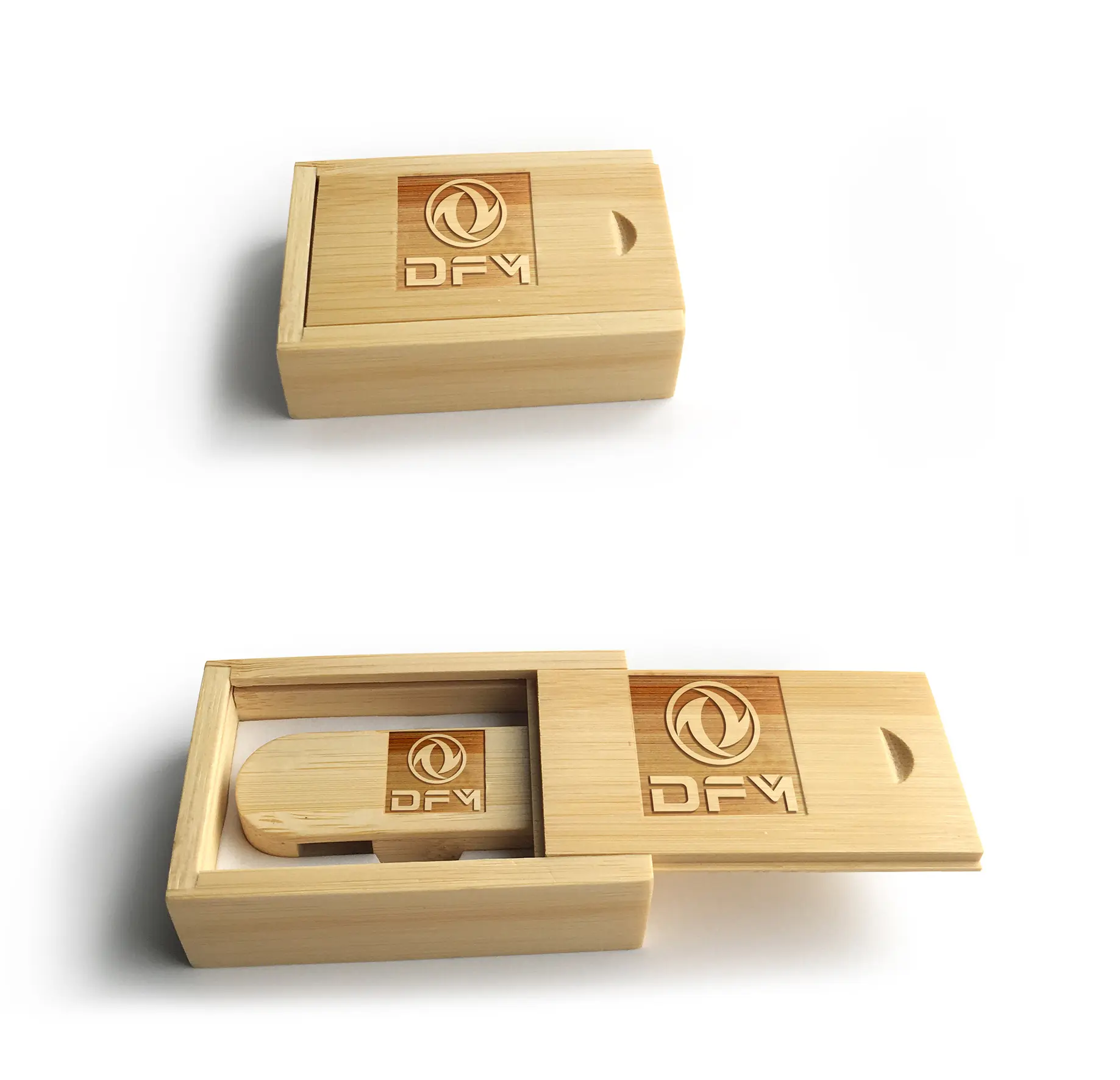 Logo laser personalizzato girevole in legno Usb Flash Drive Pendrive regalo promozionale Pen Drive 4Gb 8Gb 16G 32Gb 2.0 3.0 3.1 memoria USB Stick