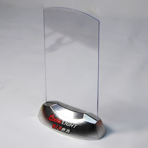 Thiết kế đặc biệt Acrylic rượu vang tinh thần Laser khắc logo sơn màu LED <span class=keywords><strong>menu</strong></span> bao gồm chủ bảng lều - Product Image 6