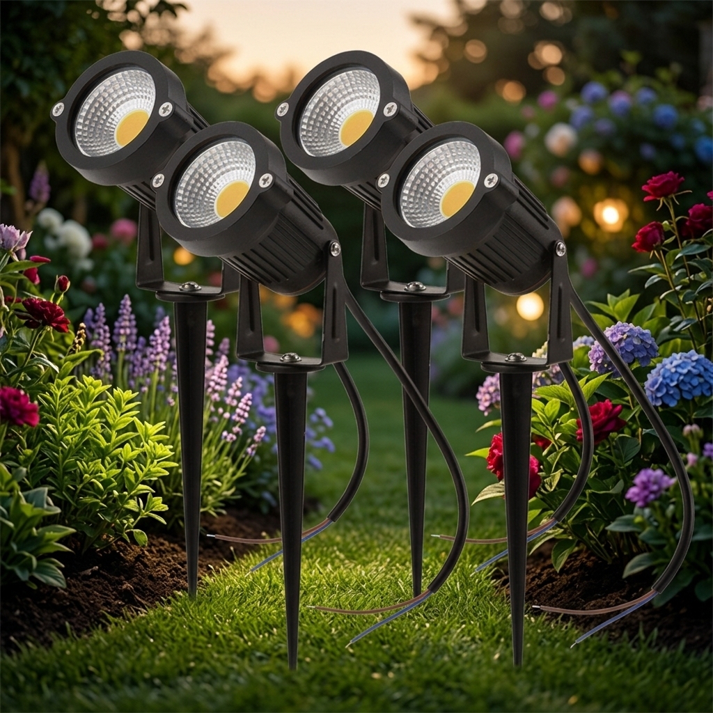 Waterproof IP65 LED Spike Light Outdoor Garden Lawn Pathway Landscape Low Voltage Ground Yard Lamp Flood Light