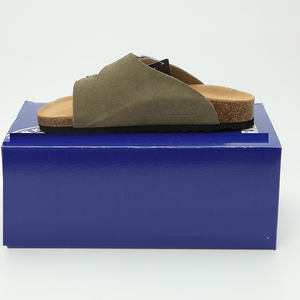 Sandalias Birkenstocks Arizonas personalizadas de alta calidad, zapatos de corcho, zuecos de Punta abierta, mulas de cuero Unisex para zuecos de soporte de arco interior - Product Image 6