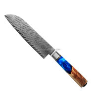 Ensemble de couteaux Santoku en acier Damas VG10 de haute qualité, couteaux de chef japonais, utilitaire, à steak, à pain, à éplucher, à désosser, avec manche en bois écologique et gravure laser