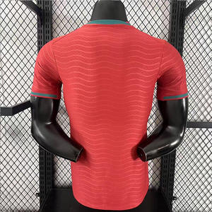 Benutzer definierte Großhandel Hochwertige Polyester Schnellt rocknende atmungsaktive leichte Fußball trikot Portugal Fußball trikot Herren - Product Image 1