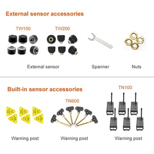 Sistema de detección de presión de neumáticos TPMS <span class=keywords><strong>Digital</strong></span> Popular para remolques de camiones RV Sensores externos internos inalámbricos para seis vehículos - Product Image 5