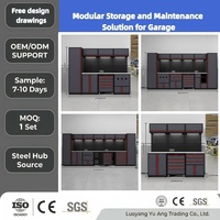 Gabinete de Herramientas Modular Moderno de Acero de Alta Calidad, 15 Cajones, Capacidad de Carga de 1000 kg, Cerradura con Llave OEM, 5 Años de Garantía, Ruedas Resistentes a la Oxidación