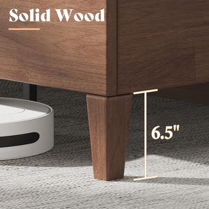 Cuộc Sống Nữ Hoàng kích thước giường gỗ rắn khung cao chần đầu óc óc chó giữa thế kỷ hiện đại không có hộp mùa xuân yêu cầu lắp ráp dễ dàng - Product Image 3