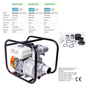 Wholesale <strong>Gas</strong> Powered Clear <strong>Water</strong> <strong>Pump</strong> 4-Stroke 2in 3in or 4in Aluminum <strong>Pump</strong> 5.5HP 6.5HP or 9.0HP Engine 23ft Suction - Product Image 2