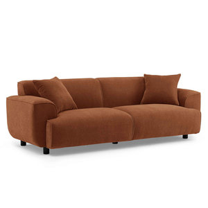 Sofá Cama Futón Moderno de Lujo, Diseño Plegable de 3 Plazas con Tapicería de Terciopelo y Cuero, Estructura de Madera para Sala de Estar - Product Image 5