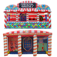 Jeux de carnaval gonflables d'extérieur 4-en-1 en PVC durable pour événements et fêtes