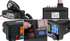 Ricetrasmettitore Marittimo Impermeabile IPX7 RS-509M, Radio Mobile a Doppio Ricevitore per Camion e Veicoli Fuoristrada, 25W di Potenza - Product Image 6