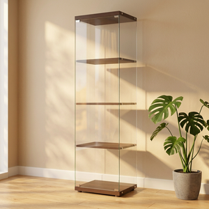 Meuble de salon moderne en verre trempé transparent, mobilier pour appartement, chambre à coucher, salle à manger - Product Image 1