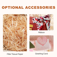 Boîte cadeau en papier de luxe avec logo personnalisé et ruban, boîtes d'emballage en papier de luxe pour cadeaux, revêtement UV, laminage mat, gaufrage
