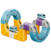 Nouveauté : Jouet de train DIY, voie magique, cube de piste, kits de construction, pistes à gravité, ensemble de train électrique pour enfants