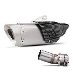 Para <span class=keywords><strong>CFMOTO</strong></span> 450SR <span class=keywords><strong>450</strong></span> NK <span class=keywords><strong>SR</strong></span> 2022 2023 silenciador de acero inoxidable escape de motocicleta 51mm conjunto enlace intermedio nueva condición - Product Image 1