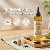 Minyak Rambut Organik Vegan 7-Oil Blend dengan Minyak Jarak, Kelapa & Jojoba untuk Hidrasi, Melembapkan, Memperbaiki, Memperkuat & Menutrisi Pertumbuhan Rambut