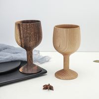 Gobelet à vin en bois Vintage, verre à vin écologique, fait à la main, tasse à eau