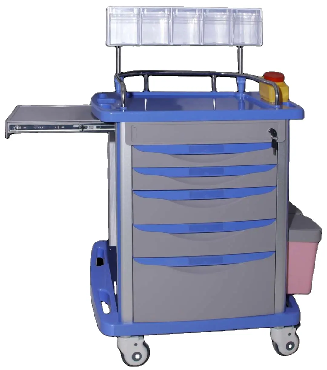 China Cheap Abs Plastic Hospital Medical Clinic Emergency Medicine Trolley Delivery Medication Drug Dispensing Cart