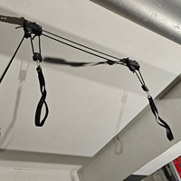 Support de plafond pour vélo avec anneau de traction en métal épaissi de 3e génération, élévateur de vélo pour garage