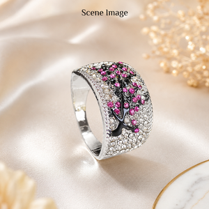 Anello con accenti rosa per donna, stile elegante, accessorio da indossare ogni giorno - Product Image 6