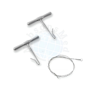 NABSONS MED Gigli <b>Saw</b> Stainless Steel Manual Orthopedic Surgical Instrument <b>Bone</b> Cutting Autopsy Dissection Tool CE Certified - Product Image 1
