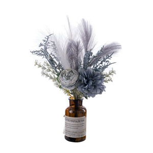 Bouquet de fleurs artificielles CallaFloral avec dahlias pour la décoration de la maison et des mariages CF01319 - Product Image 5