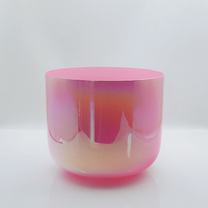 Cuenco de Cristal Alquímico HF para Baño de Sonido Curativo, Cuarzo Transparente, Rosa Opaco, <span class=keywords><strong>Cuencos</strong></span> de Sonido de Cristal de Luz Cósmica para Meditación - Product Image 2